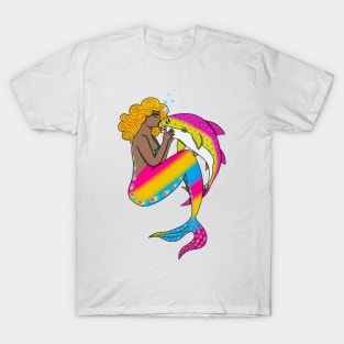 Pansexual LGBTQ+ Pride Mermaid T-Shirt